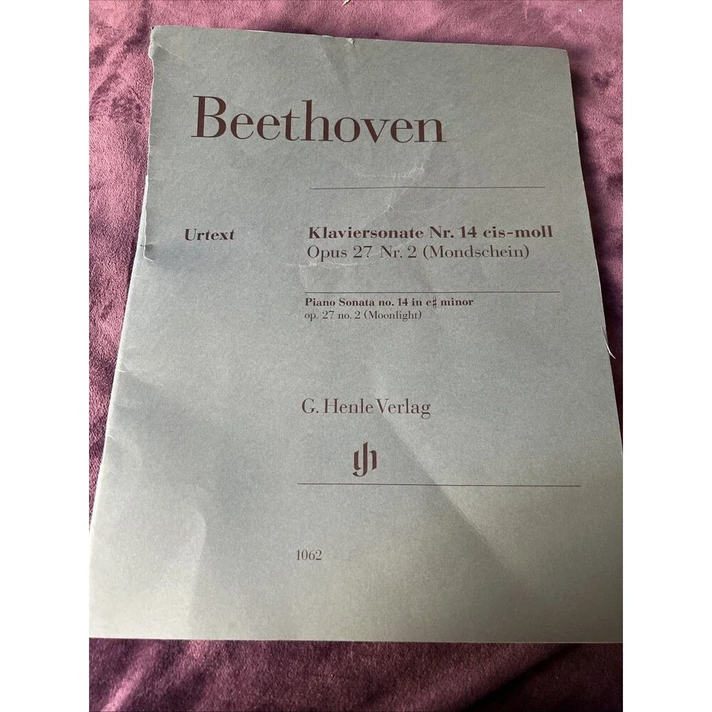 Beethoven Urtext Klaviersonae Nr. 14 cis-moll Opus 27 Nr. 2 (Mondschein) (5148..